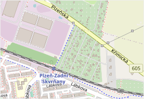 Sedmikrásková v obci Plzeň - mapa ulice