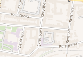 Škroupova v obci Plzeň - mapa ulice