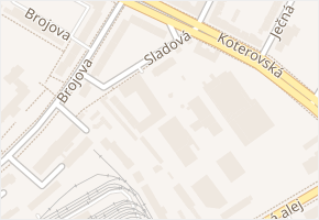 Sladová v obci Plzeň - mapa ulice