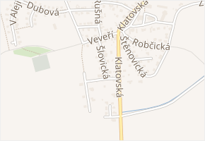 Šlovická v obci Plzeň - mapa ulice