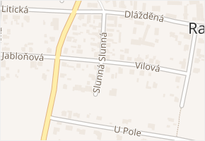Slunná v obci Plzeň - mapa ulice