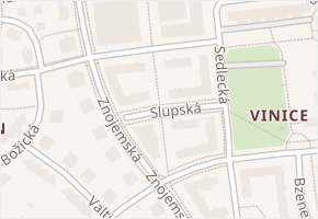 Slupská v obci Plzeň - mapa ulice