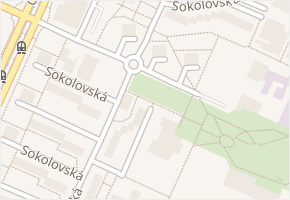 Sokolovská v obci Plzeň - mapa ulice