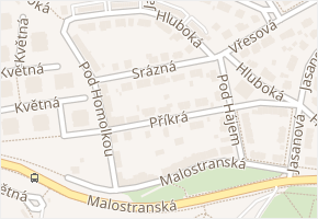 Srázná v obci Plzeň - mapa ulice