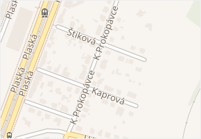 Štiková v obci Plzeň - mapa ulice
