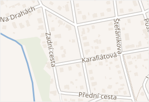 Střední cesta v obci Plzeň - mapa ulice