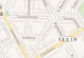 Suvorovova v obci Plzeň - mapa ulice