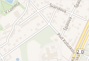 Švandova v obci Plzeň - mapa ulice