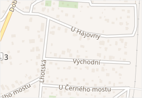 U Hájovny v obci Plzeň - mapa ulice