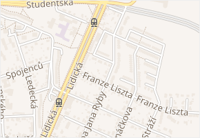 U Poradny v obci Plzeň - mapa ulice