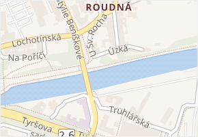 U Sv. Rocha v obci Plzeň - mapa ulice