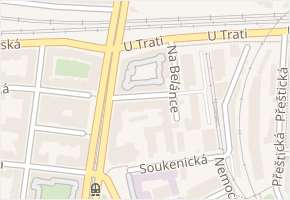 U Trati v obci Plzeň - mapa ulice