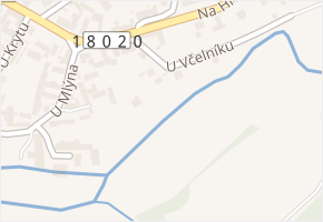 U Včelníku v obci Plzeň - mapa ulice