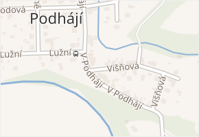 V Podhájí v obci Plzeň - mapa ulice