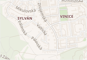 Valtická v obci Plzeň - mapa ulice