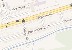 Vejprnická v obci Plzeň - mapa ulice