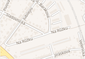 Velenická v obci Plzeň - mapa ulice