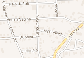 Větrná v obci Plzeň - mapa ulice