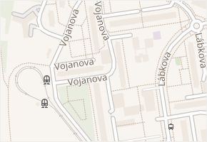 Vojanova v obci Plzeň - mapa ulice