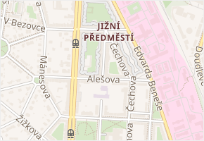 Vrchlického v obci Plzeň - mapa ulice