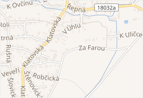 Za Farou v obci Plzeň - mapa ulice