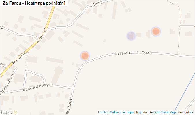 Mapa Za Farou - Firmy v ulici.