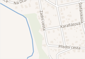 Zadní cesta v obci Plzeň - mapa ulice