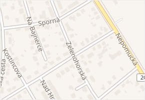 Zelenohorská v obci Plzeň - mapa ulice