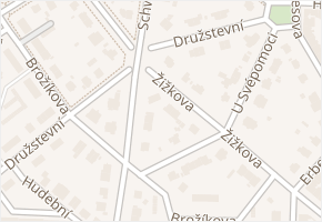 Žižkova v obci Plzeň - mapa ulice