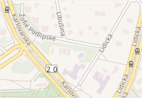 Žofie Podlipské v obci Plzeň - mapa ulice