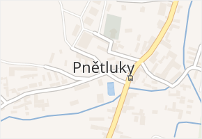 Pnětluky v obci Pnětluky - mapa části obce