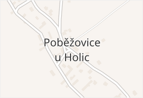 Poběžovice u Holic v obci Poběžovice u Holic - mapa části obce