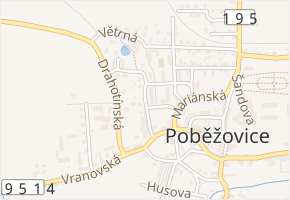 Dobrohostova v obci Poběžovice - mapa ulice