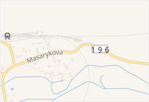 Masarykova v obci Poběžovice - mapa ulice