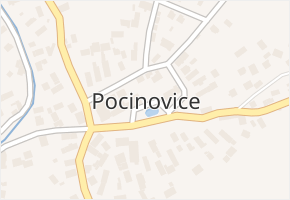 Pocinovice v obci Pocinovice - mapa části obce