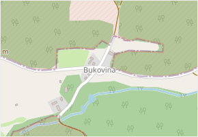 Bukovina v obci Podbořanský Rohozec - mapa části obce