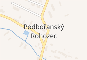 Podbořanský Rohozec v obci Podbořanský Rohozec - mapa části obce