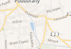 Boženy Němcové v obci Podbořany - mapa ulice