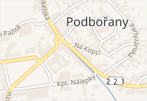 Dukelská v obci Podbořany - mapa ulice
