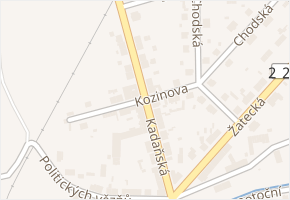 Kadaňská v obci Podbořany - mapa ulice