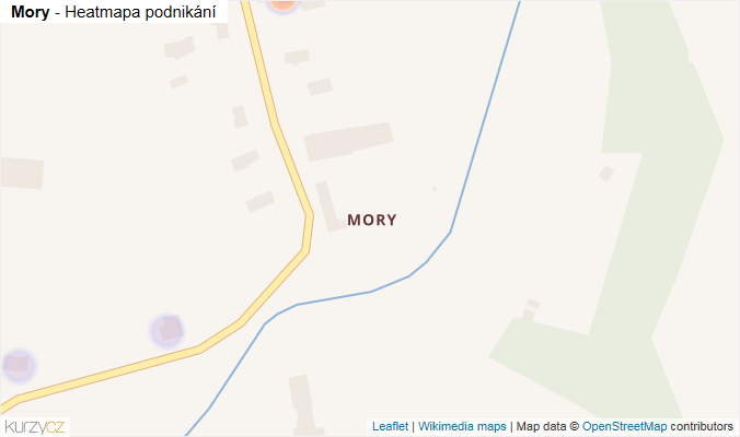 Mapa Mory - Firmy v části obce.