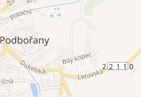 Na Střelnici v obci Podbořany - mapa ulice