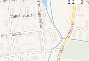 Palackého v obci Podbořany - mapa ulice