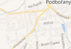 Příčná v obci Podbořany - mapa ulice
