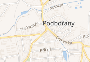 Revoluční v obci Podbořany - mapa ulice