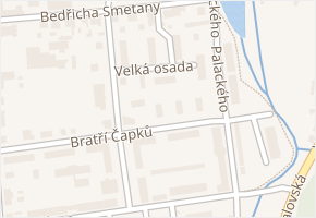 Velká osada v obci Podbořany - mapa ulice