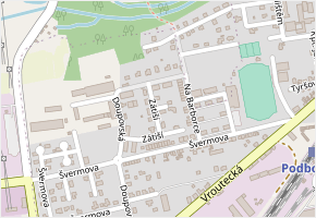 Zátiší v obci Podbořany - mapa ulice