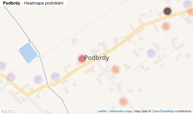 Mapa Podbrdy - Firmy v části obce.