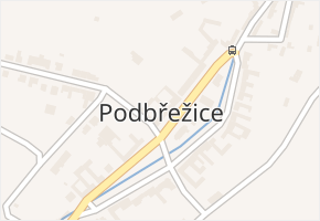 Podbřežice v obci Podbřežice - mapa části obce