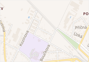 Hlaváčova v obci Poděbrady - mapa ulice